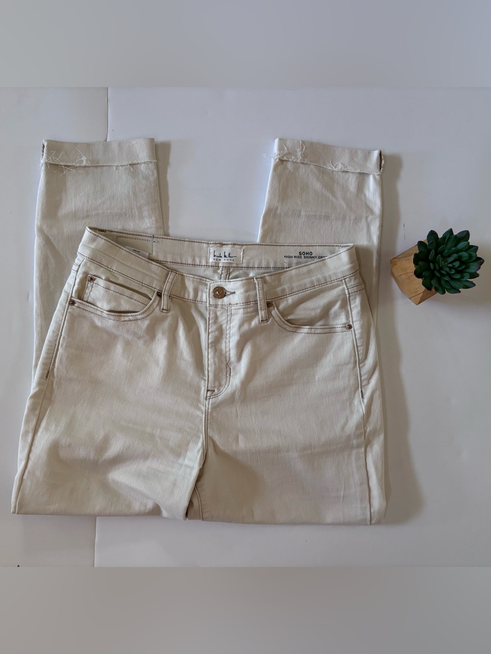Nicole Miller SoHo High Rise Ankle Skinny Crop Jeans (Size 8)